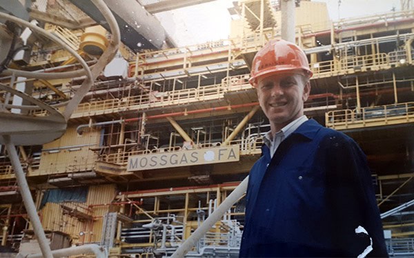 Malcolm Harrison, founder of Xrosswater, on an industrial site